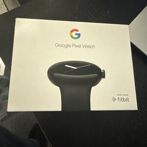 Google Pixel Watch 1st Gen Matte Black Stainless Steel Case w/ Obsidian Band NEW